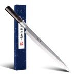 12" Sumteene Sushi Yanagiba Knife with Ebony Handle