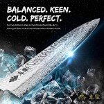 KITETSU 8" Damascus VG10 Japanese Chef Knife