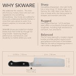 SKWARE 7" Nakiri Knife - Sharp Asian Kitchen Blade