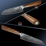 Aisyoko 5" Santoku Knife - VG-10 Damascus Steel