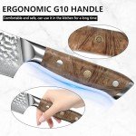 Damascus Santoku Knife - 7 Inch Japanese Chef's Knife