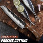 Huusk 8 Inch Hand-Forged Japanese Kiritsuke Knife
