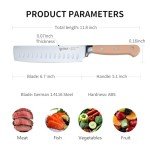 IGNITED CUTLERY 6.7" Nakiri Knife, Vibrant Colors