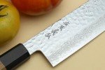 Yoshihiro VG10 6.5'' Nakiri Knife with Ambrosia Handle