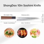 10-Inch SHANGDAO Sushi Sashimi Knife, Yanagiba