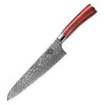 Mitsumoto Sakari 7.5 Inch Damascus Chef Knife