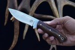 Damascus Steel Bushcraft Knife with Rosewood Handle