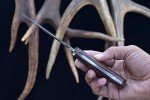 Damascus Steel Bushcraft Knife with Rosewood Handle