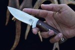 Damascus Steel Bushcraft Knife with Rosewood Handle