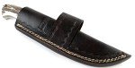 Moorhaus Handmade Damascus Bushcraft Knife with Sheath
