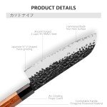 KEIZOKU 7-Inch Japanese Gyuto Santoku Knife