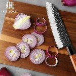 KEIZOKU 7-Inch Japanese Gyuto Santoku Knife