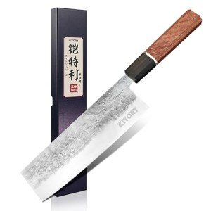 Japan Knife, Japanese Usuba & Nakiri Knives 7'', Japanese Vegetable Chef Knife 9CR18MOV Stainless Steel Vegetable Meat Cleaver Knife, Unique Gifts for Your Lover, Kitchen Gadgets with Premium Gift Box