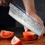 Japan Knife, Japanese Usuba & Nakiri Knives 7'', Japanese Vegetable Chef Knife 9CR18MOV Stainless Steel Vegetable Meat Cleaver Knife, Unique Gifts for Your Lover, Kitchen Gadgets with Premium Gift Box