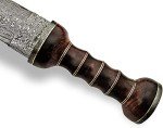 Damascus Steel 15" Knife with Rosewood Handle