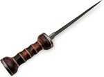Damascus Steel 15" Knife with Rosewood Handle