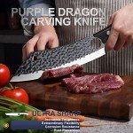 8-Inch Purple Dragon Japanese Butcher Knife