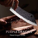 8-Inch Purple Dragon Japanese Butcher Knife