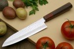 Yoshihiro VG-10 Damascus Santoku Knife – 46 Layers