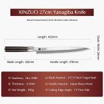 XINZUO 11" Yanagiba Sashimi Knife with Wooden Sheath