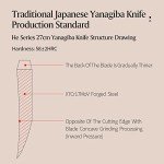 XINZUO 11" Yanagiba Sashimi Knife with Wooden Sheath