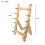 Japanese Wooden Knife Rest - 6 Layer Holder