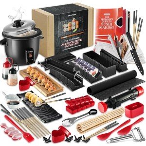 Ultimate 42-Piece Sushi Making Kit with Tools