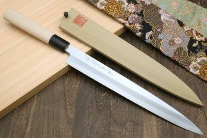 Yoshihiro Shiroko High Carbon Steel Yanagi Knife (10.5'')