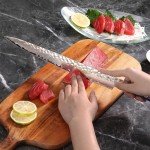Cangshan Kita 12-Inch Damascus Steel Sashimi Knife