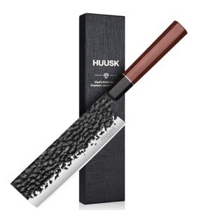 Huusk 7" Japanese Nakiri Chef Knife – Ergonomic Design