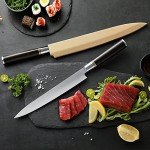 XINZUO 9.5-Inch Yanagiba Knife with Ebony Handle