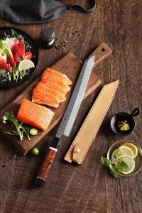 HEZHEN Kiritsuke 110-Layer Damascus Kitchen Knife