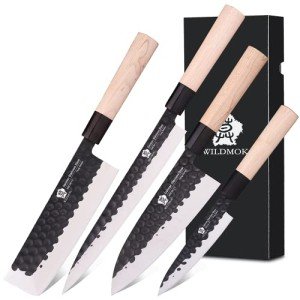 Left-Handed 4-Piece Japanese Knife Set