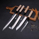 Left-Handed 4-Piece Japanese Knife Set