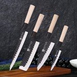Left-Handed 4-Piece Japanese Knife Set