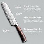 YUSOTAN 7-Inch Japanese Santoku Chef Knife