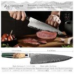 Tenkumun 8-Inch VG-10 Damascus Gyutou Knife