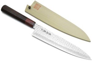 Yoshihiro 9.5" VG-10 Hammered Damascus Gyuto Knife