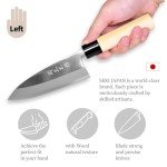Deba Knife for Left-Handed Sushi Chefs - 150mm