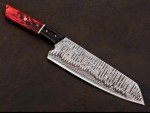 13” Handmade Damascus Chef Knife - Japanese Bunka