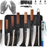 18-Piece Japanese Gyuto Chef Knife Set