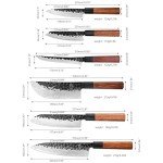 18-Piece Japanese Gyuto Chef Knife Set