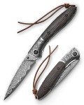 TRIVISA 3.15" Damascus Folding Pocket Knife
