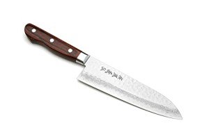 Yoshihiro VG10 7" Damascus Santoku Chef's Knife