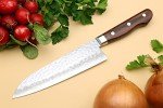 Yoshihiro VG10 7" Damascus Santoku Chef's Knife