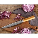 YOUSUNLONG 8-Inch Damascus Sushi Sashimi Knife