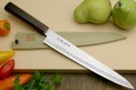 Yoshihiro VG10 Hammered Damascus Sujihiki Knife 9.5
