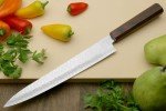 Yoshihiro VG10 Hammered Damascus Sujihiki Knife 9.5