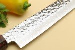 Yoshihiro VG10 Hammered Damascus Sujihiki Knife 9.5