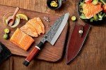 XINZUO 110-Layer Damascus Steel Deba Knife